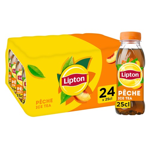 Ice tea pêche - tea, bouteilles