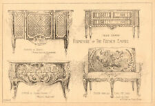 French Empire furniture. Commode Dubois settee Louis XIV Cafferi Wallace 1902