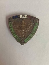 ANCIEN PETIT INSIGNE DE BOUTONNIERE JEUNESSE MEURTHE ET MOSELLE (57) LABOR COQ