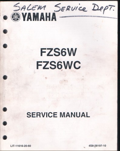 Yamaha fzs6w fzs6wc - yamaha, fz6s2