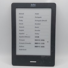 Kobo Touch N905 2GB, Wi-Fi, 6in, Black e-Reader - *Worn Screen Marks*
