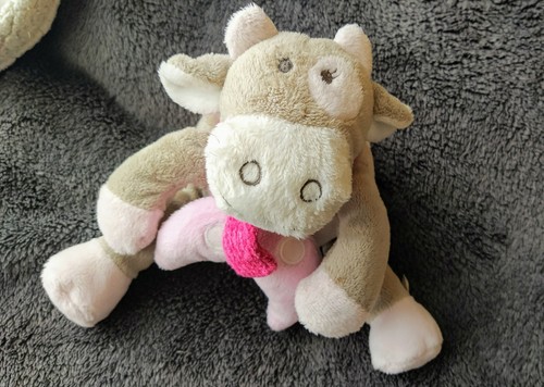 Peluche doudou musical vache - peluche,