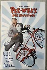 Paul Reubens Signed Pee Wee’s Big Adventure 11x17 Movie Poster Cert HOLO