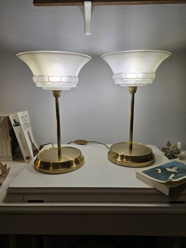 Lampe table laiton doré - de,