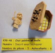 Kinder - chat peintre et malle