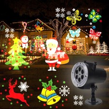 Projecteur laser de Noël LED RVB pour l'extérieur jeux de lumière divers dess...