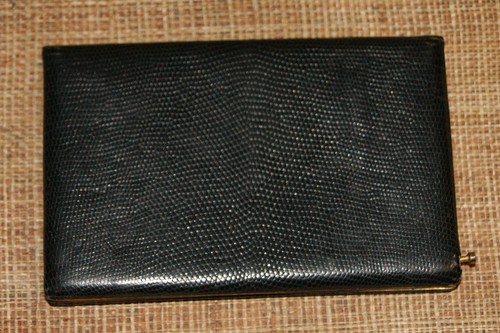étui cigarettes cuir noir - cigarettes,