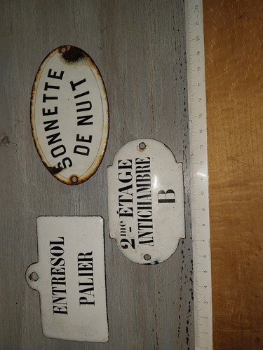 Lot plaques émaillées - lot, 3