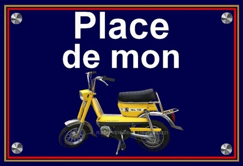 Plaque place de mon - plaque,