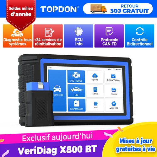 Topdon x800bt fonction - topdon,