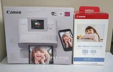 Canon Selphy CP1200 Compact Wireless Color Photo Printer Air Print W/ Extras