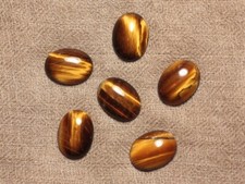 1pc - Cabochon Pierre - Oeil de Tigre Ovale 20x15mm - 4558550031990