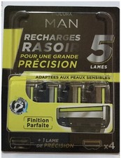 4 Recharges 5 lames pour RASOIR CONFORT PRÉCISION  BIOCURA MAN
