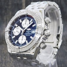 BREITLING Chronomat Evolution A13356 S Steel Auto Men's Watch #1221B Rise-on