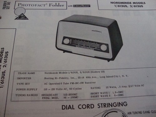 Original sams photofact manual - sams,