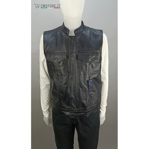Gilet véritable cuir - cuir, haute