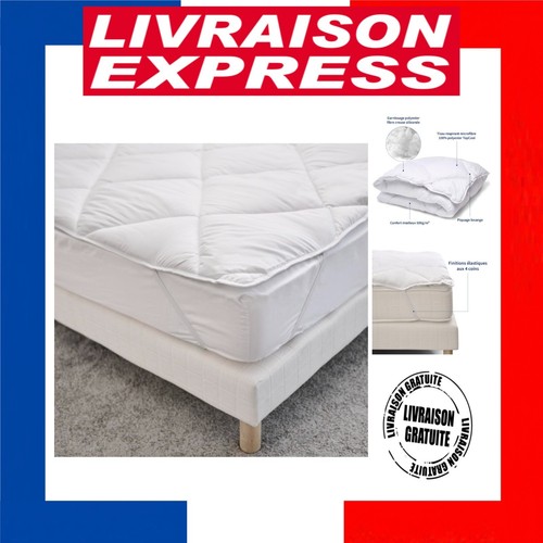 Sur matelas confort bleu - sur-matelas,