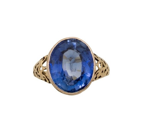 Bague ancienne 14k et - or,