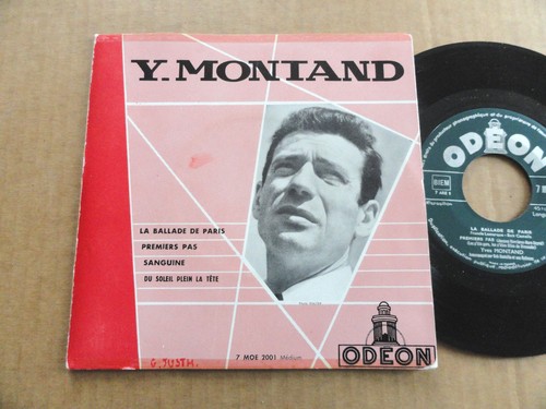 Disque 45t yves montand - yves, "