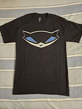 Sly Cooper And The Thievius Racoons Logo Custom Black T Shirt Sony Size Small