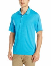 NWT Charles River Men's Shadow Stripe Polo Large Ocean Blue #3516