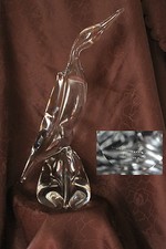 Grand oiseau en Cristal Signé