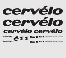Cervelo S1 Bicycle Decals, Transferts, Autocollants : Noir N.1
