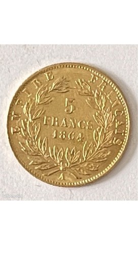 Pièce francs napoléon - 5, iii