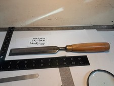 Vintage Marples 1 1/4”x 8in Bevel Edge Chisel Box wood Handle VGC carpenter tool