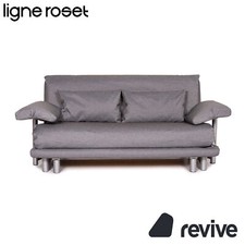 Ligne Roset Multy Tissu Canapé Lit Gris Fonction Lit Canapé