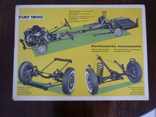 Fiat 1800 Mechanical Details - original official full colour dealer poster