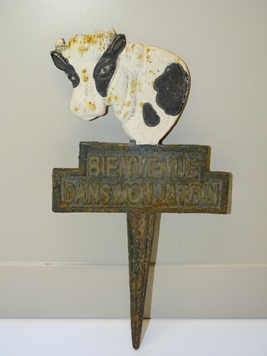 Joli tuteur pic vache - tuteur,