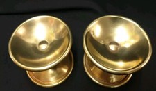 PAIR OF ANTIQUE BRASS DOOR HANDLES 1930s