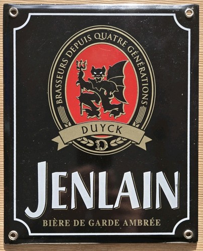Plaque émaillée jenlain - émaillée,