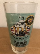 Arcadia Brewing Company Pint Beer Glass India Pale Ale Battle Creek, Michigan IP