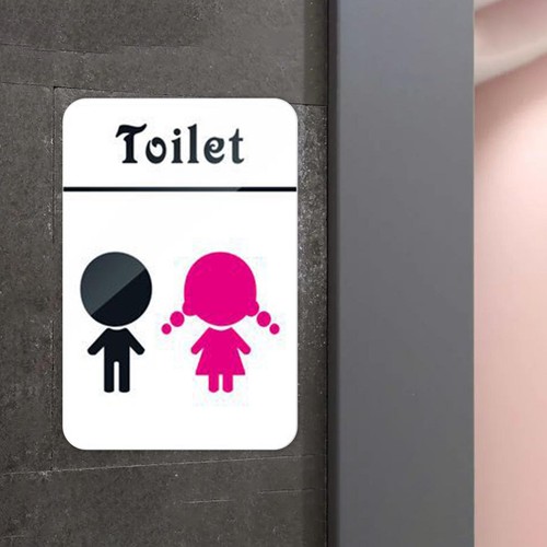 Panneau toilettes pour - panneau, de