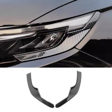 Carbon Fiber Front Headlight Lamp Strip Trim 2pc For Honda CRV CR-V 2023-2025