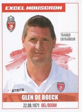 213 GLEN DE BOECK # BELGIUM ROYAL EXCEL MOUSCRON STICKER PRO LEAGUE 2017 PANINI