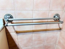 Porte-serviette double en fer