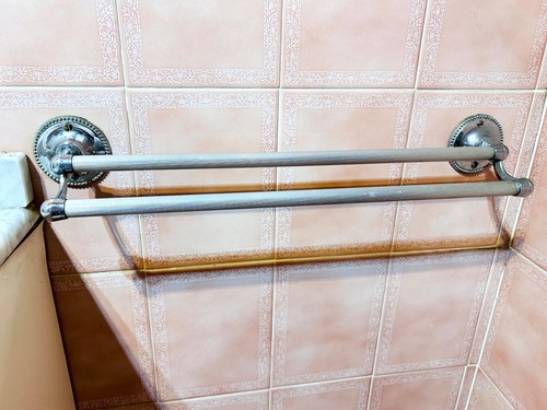 Porte serviette double fer - double,
