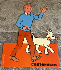 TINTIN / Hergé     PLV  TINTIN et MILOU en carton   Casterman  années 60
