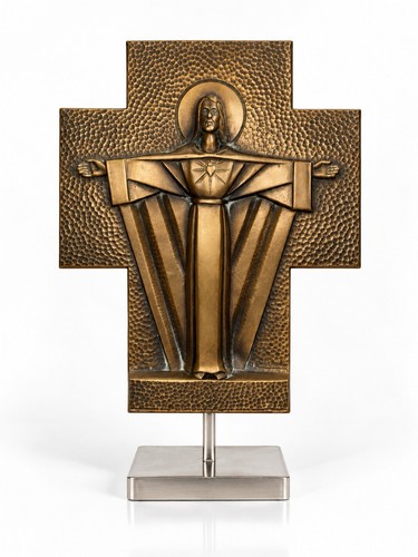 Jésus bronze art déco - jésus,