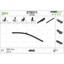 Balai D'essuie Glace Valeo 578511 Hydroconnect pour Alfa Romeo Audi Bmw Citroën