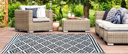 Tapis plastique austin noir - plastique,