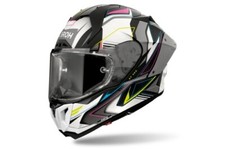 Casque Intégral de Sécurité Cross Moto Quad Airoh GP800 Must Blanc Multicolore