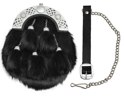 Sporran fourrure lapin - en,