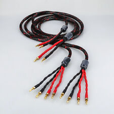 HiFi Audiophile Speaker Cable Speaker Bi-Wire 12 AWG OCC HiFi Loudspeaker Wire