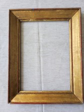 old wooden frame golden wand foliage 29 cm x 20 cm old frame engraving