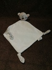 doudou plat léopard blanc