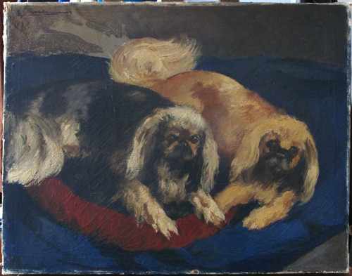 Tableau ancien 1920 hst - tableau,